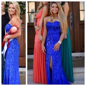Blue formal gown
